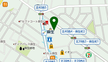 DAISO 札幌東光ストア麻生店の地図画像