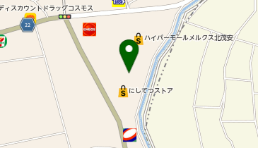 DAISO メルクス北茂安店の地図画像