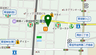 DAISO アコス草加店の地図画像