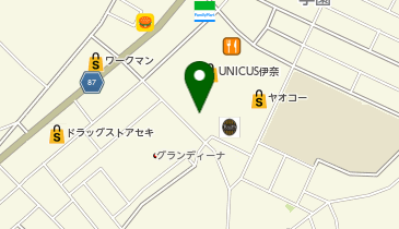 THREEPPY ウニクス伊奈店の地図画像