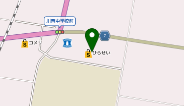THREEPPY ひらせい川西店の地図画像
