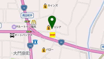 DAISO デリシア塩尻東店の地図画像