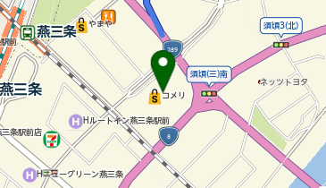 DAISO コメリ三条店の地図画像