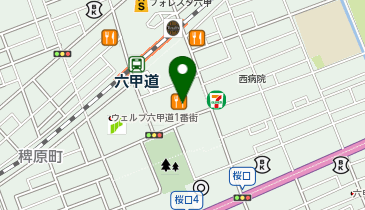 DAISO ウェルブ六甲道店の地図画像