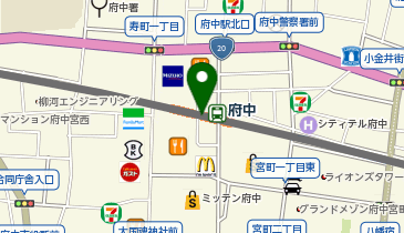 DAISO ぷらりと京王府中店の地図画像
