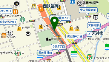DAISO ラシック福岡天神店の地図画像