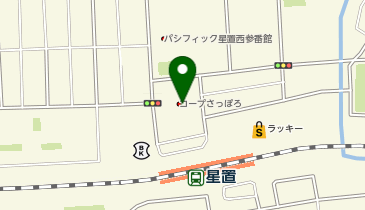 DAISO コープさっぽろ星置店の地図画像