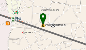 DAISO いなげや秋津駅前店の地図画像