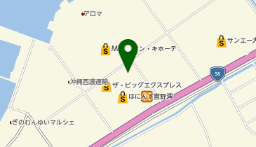 DAISO はにんす宜野湾店の地図画像