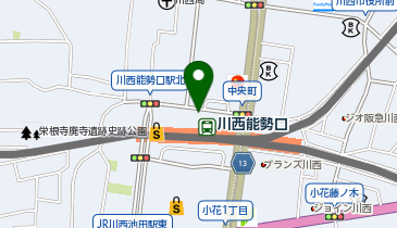 THREEPPY ベルフローラ・かわにし店の地図画像