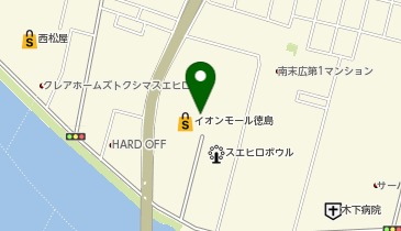 ザ・ダイソー THREEPPY イオンモール徳島店の地図画像