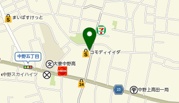 DAISO コモディイイダ中野店の地図画像