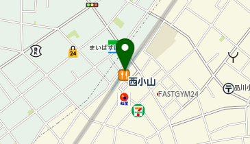 DAISO 西小山駅ビル店の地図画像