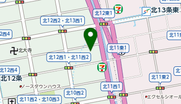 DAISO コープさっぽろ北12条店の地図画像