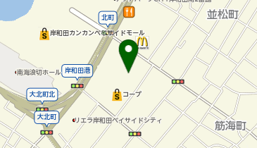 DAISO コープ岸和田店の地図画像