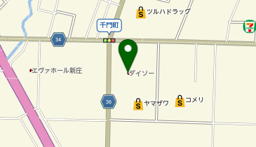 DAISO ヤマザワ新庄宮内店の地図画像