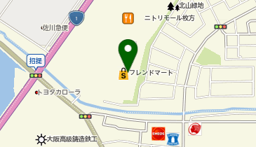 DAISO ニトリモール枚方店の地図画像