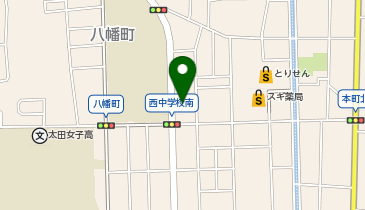 DAISO とりせん太田八幡町店の地図画像