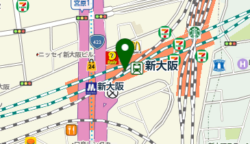 DAISO アルデ新大阪店の地図画像