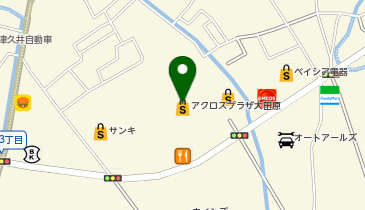 DAISO アクロスプラザ大田原店の地図画像