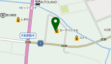DAISO ヨークベニマル大和吉岡店の地図画像