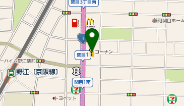 DAISO コーナン関目店の地図画像