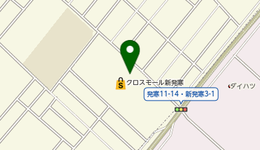 DAISO クロスモール新発寒店の地図画像