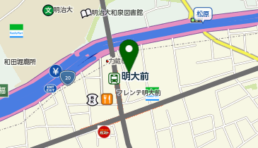 DAISO 明大前店の地図画像