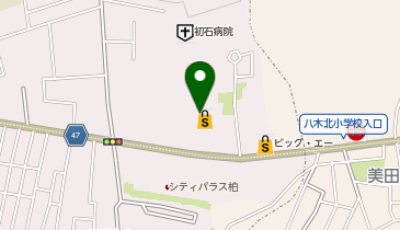 DAISO 柏西原店の地図画像