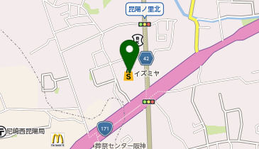 DAISO イズミヤ伊丹昆陽店の地図画像