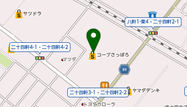 DAISO 札幌二十四軒店の地図画像