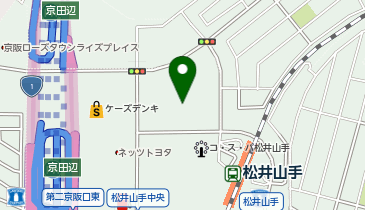 DAISO ブランチ松井山手店の地図画像