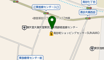 DAISO 南砂町ショッピングセンターSUNAMO店の地図画像