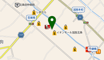 THREEPPY イオンモール加西北条店の地図画像