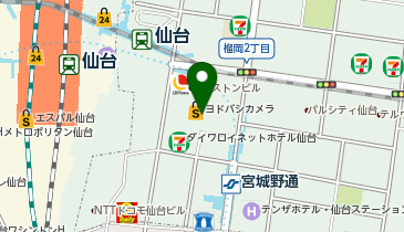 DAISO ヨドバシ仙台店の地図画像