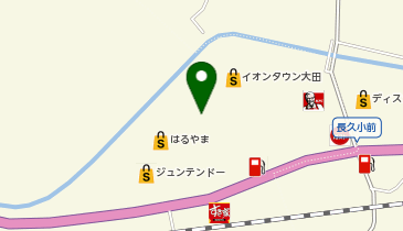 DAISO イオンタウン大田店の地図画像