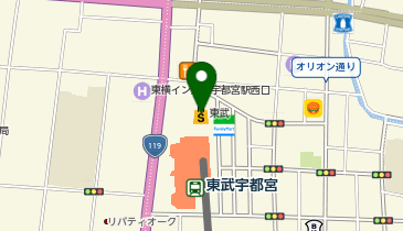 Standard Products 宇都宮東武店の地図画像