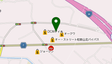 DAISO オーストリート和歌山北バイパス店の地図画像