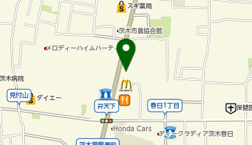 DAISO 茨木上穂東店の地図画像