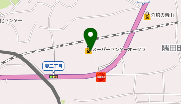 DAISO スーパーセンターオークワ橋本店の地図画像