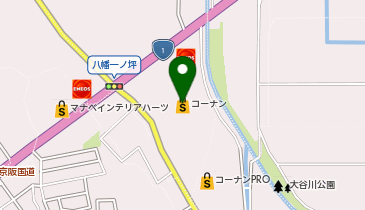 DAISO コーナン八幡一ノ坪店の地図画像