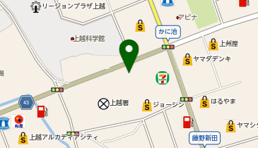 DAISO 上越セントラルスクエア店の地図画像