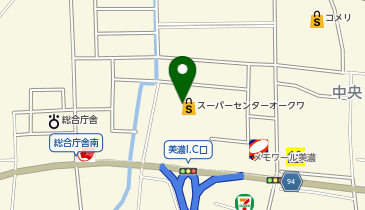 DAISO スーパーセンターオークワ美濃インター店の地図画像