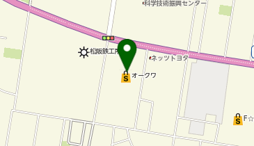 DAISO オークワ津高茶屋店の地図画像