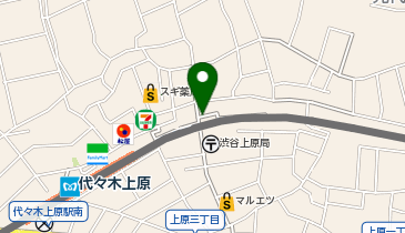 DAISO アコルデ代々木上原店の地図画像