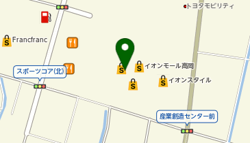 THREEPPY イオンモール高岡店の地図画像