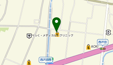 DAISO 西沢田店の地図画像