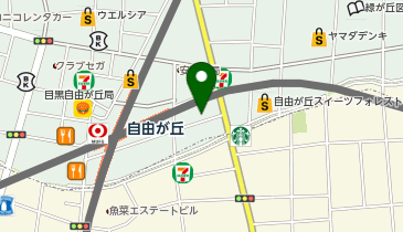 DAISO フレル・ウィズ自由が丘店の地図画像