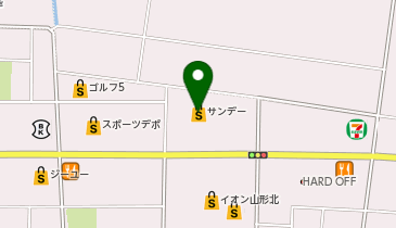 DAISO サンデー山形北店の地図画像