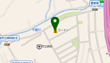DAISO コーナン箕面萱野店の地図画像